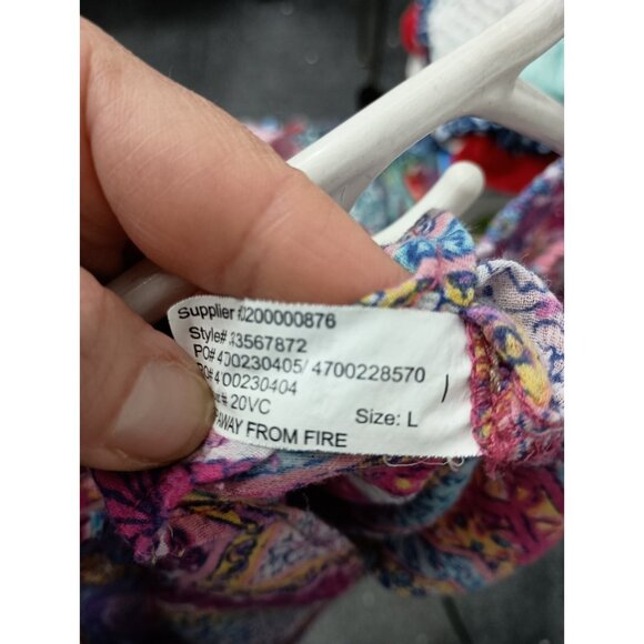 Chaps Multicolor Patterned Blouse - Picture 10 of 11